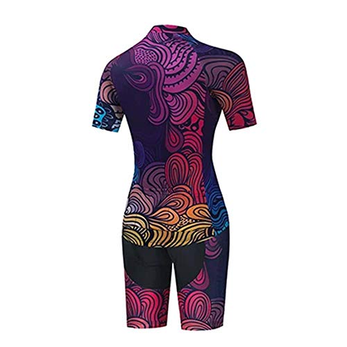 Jersey de ciclismo de verano para mujer y pantalones cortos de equitación acolchados de manga corta ropa de ciclismo trajes de secado rápido