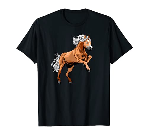 Jinete de Haflinger Caballo de Pony Camiseta