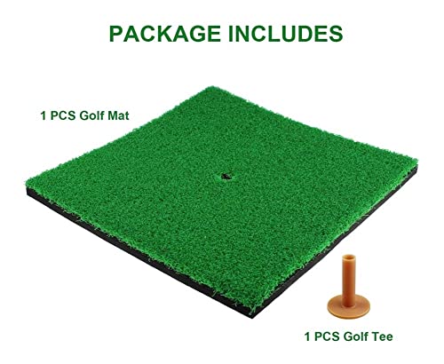 JJY Mats de Golpe de Golf Interiores/al Aire Libre Sbr Colchonetas de Golf for el Rango de conducción Practique el Uso del Patio Trasero Verde(Pasto Largo/Corto) (Color : Style 1 Short Grass)