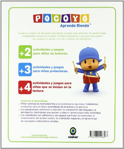 Juega y aprende con Pocoyó (+2): Con adhesivos y una guía para padres