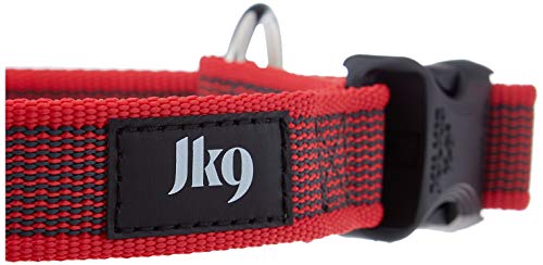 Julius-K9 Collar Color & Gray, 25 mm 39/65 cm, Rojo/Gris