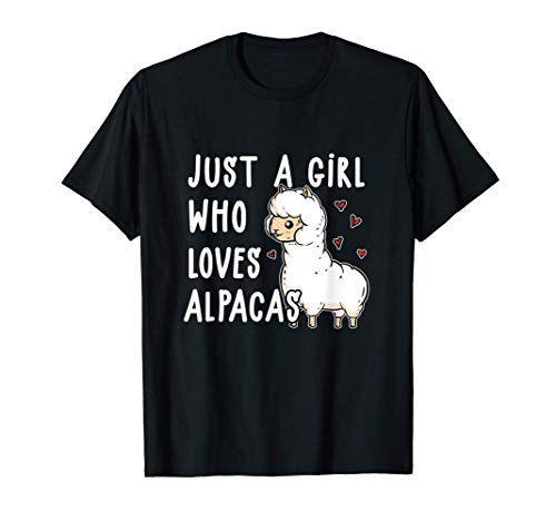 Just A Girl Who Loves Alpacas Disfraz De Alpaca Camiseta