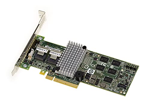 Kalea Informatique - Tarjeta controladora PCIe 3.0 SAS + SATA – 6 GB – 8 puertos – LSI 9260-8i – Raid 0 1 5 6 10 50 60 – Caché 512 MB DDRII