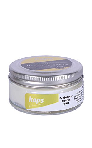Kaps Crema para El Cuidado del Calzado, Cuidado Intensivo Y Nutritivo del Cuero, Delicate, 70 Colores (100 - incoloro)