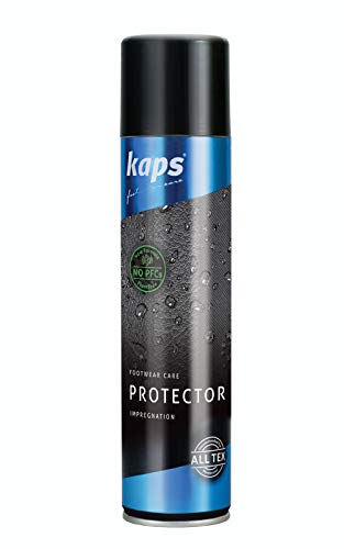 Kaps Protector - Spray Protector para Calzado - Aerosol Impermeable para Botas y Zapatos de Cuero y Tela - Sin Flúor ni PFC (200 ml - 6.76 fl. Oz.)