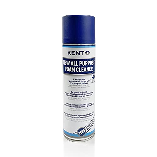 Kent New All Purpose Foam Cleaner - Limpiador de espuma multiusos para superficies de tela, plástico y cristal, 500 ml