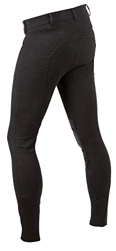 Kerbl Basicplus - Pantalones de equitación para Hombre, Talla 48, Color Negro