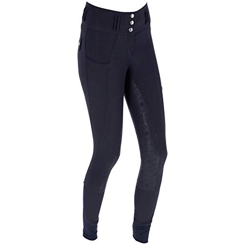 Kerbl Pantalones de equitación de Cintura Alta, Talla 38, Color Azul Oscuro