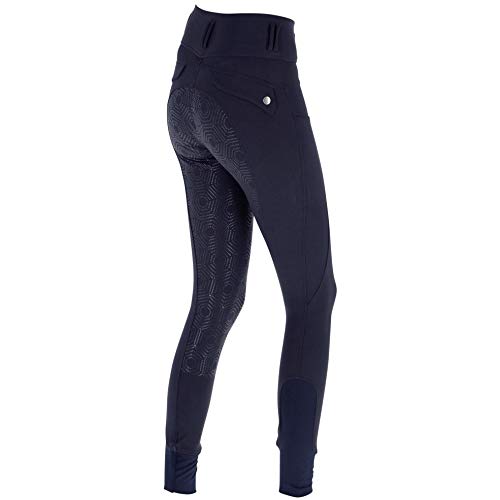 Kerbl Pantalones de equitación de Cintura Alta, Talla 38, Color Azul Oscuro