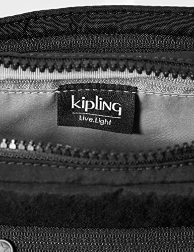 Kipling Abanu, Bolsos con Bandolera para Mujer, Negro (Black Noir), 20x13.5x7.5 cm