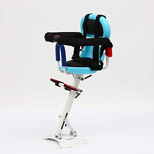 KIRA Asiento para La Bicicleta Delantero Sillín De Seguridad para Niños Respirable Pedal Plegable Valla De Seguridad Cinturón De Seguridad Adecuado para Vehículos Eléctricos De Pedales