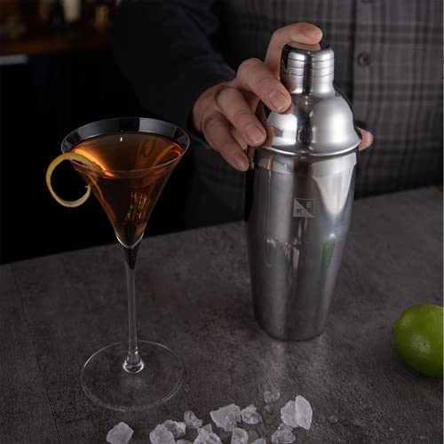 KITESSENSU Juego de Coctelera Profesional mezcladora de bebidas | Kit de camarero de 10 piezas | Cocktail Shaker Set para Bar & casa, Utilizado para hacer Martini Gin Tonic Mojito - Plata