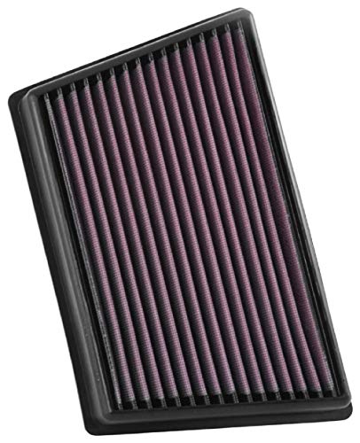 K&N 33-3073 - Filtro de aire del motor: alto rendimiento, lavable, filtro de repuesto, más potencia, 2015-2019 (E-Pace, Discovery Sport, Range Rover Evoque)