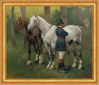 Kunstdruck Awaiting The Return Josep Cusachs 02709 - Sillín para caballos, diseño de espuelas