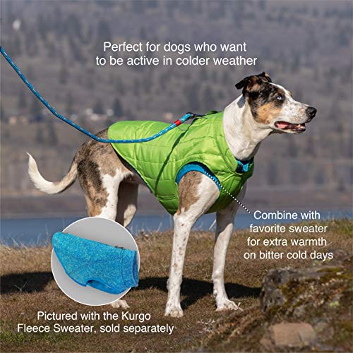 Kurgo Abrigo para Perro Estilo Loft - Chaqueta para Perro de Diseño Reversible - Disponible en Tallas Extra Pequeña - Pequeña - Mediana - Grande - Extra Grande