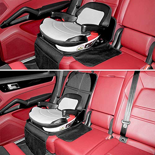 KYG 2 in 1 Protector para Asiento del Coche con Organizador Bolsillos Fundas Impermeable y Antideslizante para Sillas de Coche Protege el Cuero desde Arañazos Suciedad y Líquidos