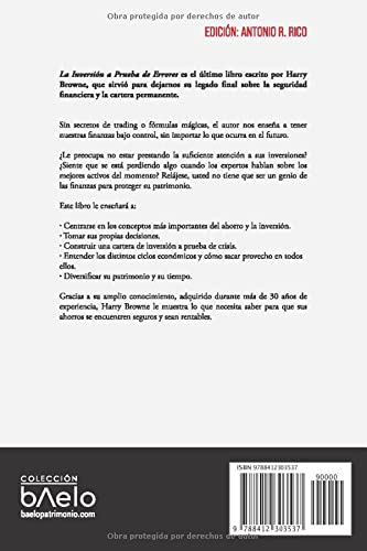 La Inversión a Prueba de Errores: 17 reglas simples para la seguridad financiera