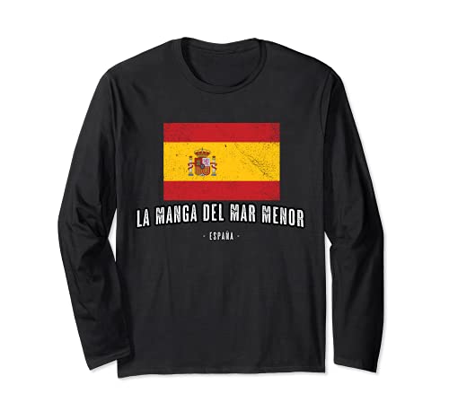 La Manga del Mar Menor España | Souvenir Ciudad - Bandera - Manga Larga