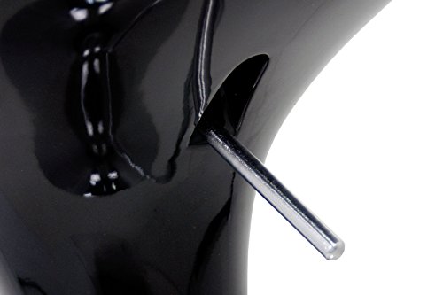 La Silla Española - Pack de Dos Taburetes Estilo Rex en PVC Color Negro, Regulable en Altura 44x40x87 cm, 2 Unidades