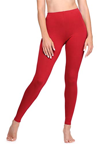 Ladeheid Leggins Largos Mallas Deportivas Mujer LA40-133 (Rojo, XL)