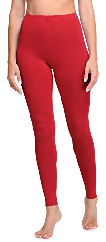 Ladeheid Leggins Largos Mallas Deportivas Mujer LA40-133 (Rojo, XL)