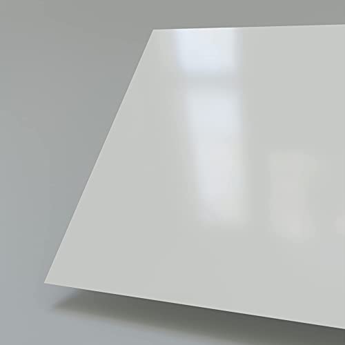 Lámina de plástico PVC duro A + H - tamaño 2x1m - espesor 1mm o 2mm - cloruro de polivinilo sin espuma - con lámina protectora en blanco seda mate - diferentes colores