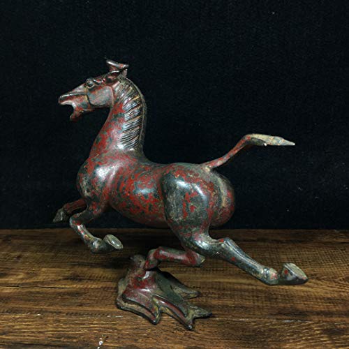 LAOJUNLU - Juego de joyas de estilo chino tradicional chino para equitación de cobre puro