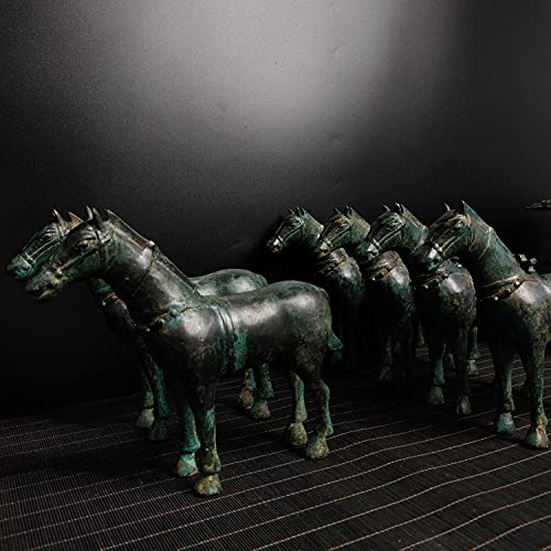 LAOJUNLU Warring States Bronze The Emperor condujo un carro de seis caballos antigua obra maestra colección de solitario chino tradicional joyería