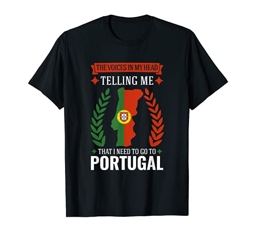 LAS VOCES MI CABEZA PORTUGAL Raíces portuguesas Camiseta