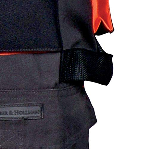 Leber&Hollman LH-FMN-T_SBP46 - Pantalones protectores (talla 46 alemana), color azul acero, negro y naranja