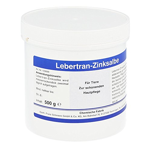 Lebertran - Pomada de zinc para uso veterinario, 500 g
