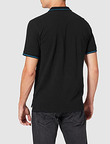 Lee Pique Polo Camisetas Hombre, Negro (Black 01), Medium