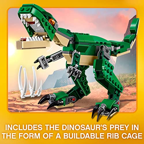 LEGO 31058 Creator 3en1 Grandes Dinosaurios, T. Rex, Triceratops o Pterodáctilo, Juguete de Construcción para Niños y Niñas 7 años