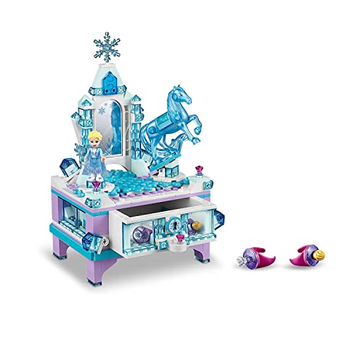 LEGO 41168 Disney Frozen 2, Joyero Creativo de Elsa con Mini Muñeca de la Princesa, Figura de Nokk y Cajón con Cerradura, para Niños y Niñas