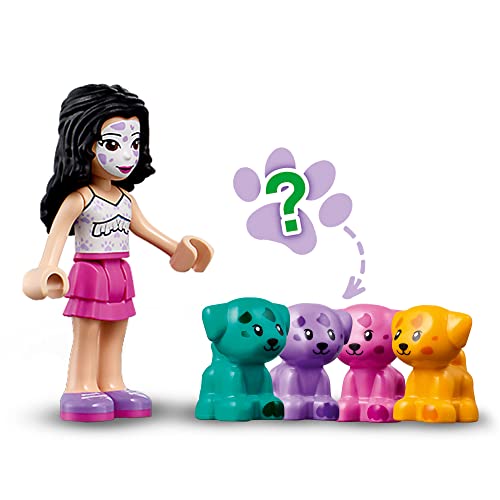 LEGO 41663 Friends Cubo-Dálmata de Emma, Juegos de Viaje, Juguete Coleccionable con Figura de Perro y Mini Muñeca