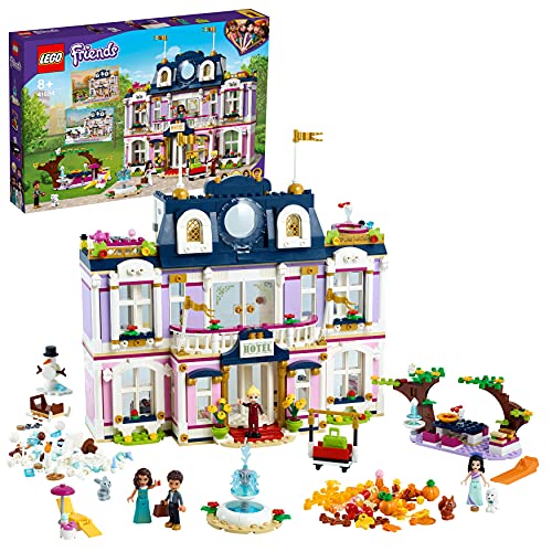 LEGO 41684 Friends Gran Hotel de Heartlake City, Juguete de Construcción para Niños y Niñas +8 Años, Casa de Muñecas