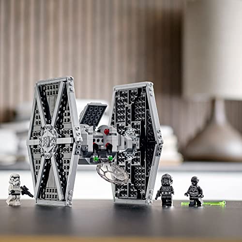 LEGO 75300 Star Wars Caza Tie Imperial, Juguete de Construcción con Mini Figuras de Stormtrooper y Piloto de Saga Skywalker
