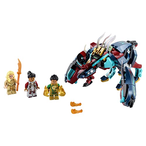 LEGO 76154 Marvel ¡Emboscada de los Desviantes! Juguete de Construcción de la Película Los Eternos con Figuras, para Niños 6 años