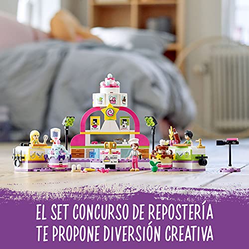 LEGO Friends 41393 Concurso de Repostería Cocina de Juguete Set de Construcción para Niños de +6 Años con Mini Muñecas
