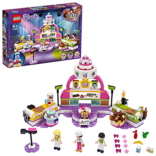 LEGO Friends 41393 Concurso de Repostería Cocina de Juguete Set de Construcción para Niños de +6 Años con Mini Muñecas