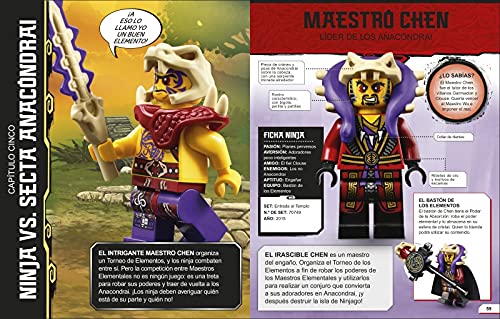 LEGO® NINJAGO®. Enciclopedia de personajes (nueva edición): (incluye una figura exclusiva de Nya del Futuro)