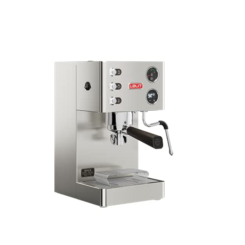 Lelit PL81T Grace, máquina de café Profesional con LCC para gestionar Todos los parámetros, 1000 W, 2.7 litros, Acero Inoxidable, Plata