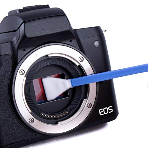 Lens-Aid – Kit de Limpieza con Espátulas y Líquido Limpiador para Sensor de cámara – para Réflex DSLR Full Frame Cuadro Completo, 12x Bastoncillos 12 mm en Microfibra, Embalajes Individuales