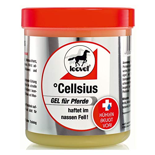Leovet Gel Cellsius 4033081030648 para Caballos, Bote de 600 ml, Adhesivo en la Pierna mojada del Caballo con la Nueva tecnología Waterdrop