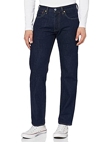 Levi's 501 Original Fit- Vaqueros para hombre, Azul, 30W x 34L