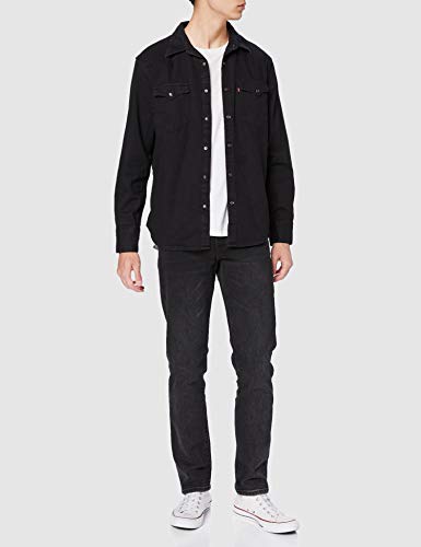 Levi's Barstow Western Standard Camisa, Black (Marble Black Denim Rinse 0002), Medium para Hombre