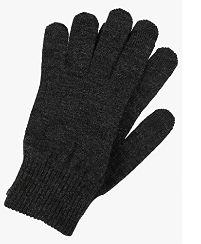 Levi's Ben Touch Screen Gloves, Guantes Hombre, Gris (Dark Grey), Small