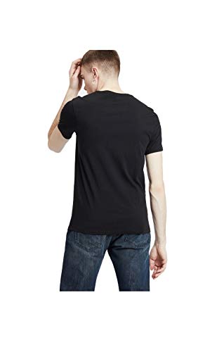 Levi's Slim 2Pk Crewneck 1 Vaqueros Skinny, Two-Pack tee Black + Black, L 2 para Hombre