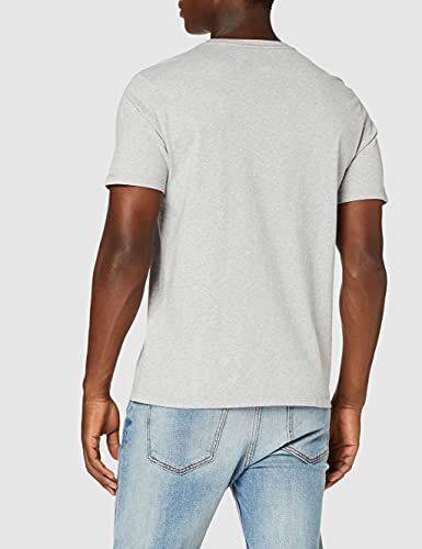 Levi's The Original tee Camiseta, Gris (Cotton + Patch Medium Grey Heather Emb 0015), Hombre