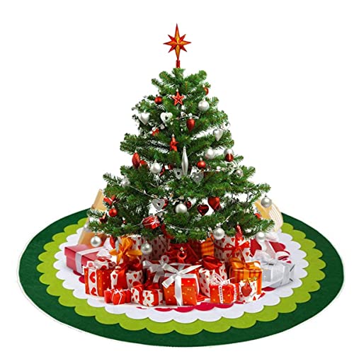 LGR Falda del árbol de Navidad Falda del árbol de Navidad Alfabeto inglés Delantal Inferior del árbol de Navidad Decoraciones navideñas para el hogar